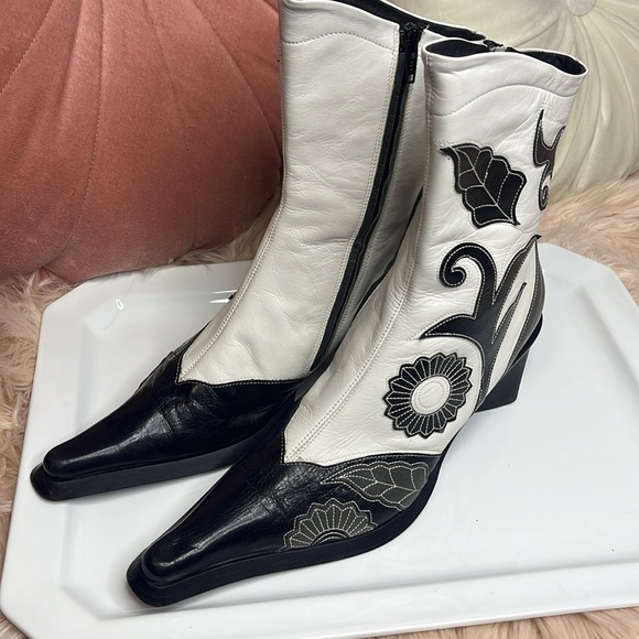 MATERIA PRIMA by GOFFREDO FANTINI LEATHER BOOTS VINTAGE SIZE 10 Never worn - Picture 9 of 10